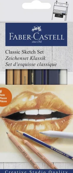 FABER CASTELL - GOLDFABER 6PZ CLASSIC SKETCH SET : vendita online FABER CASTELL - GOLDFABER 6PZ CLASSIC SKETCH SET in offerta