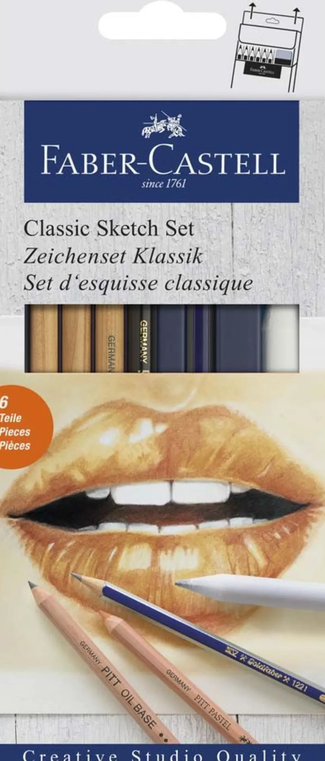 FABER CASTELL - GOLDFABER 6PZ CLASSIC SKETCH SET : vendita online FABER CASTELL - GOLDFABER 6PZ CLASSIC SKETCH SET in offerta