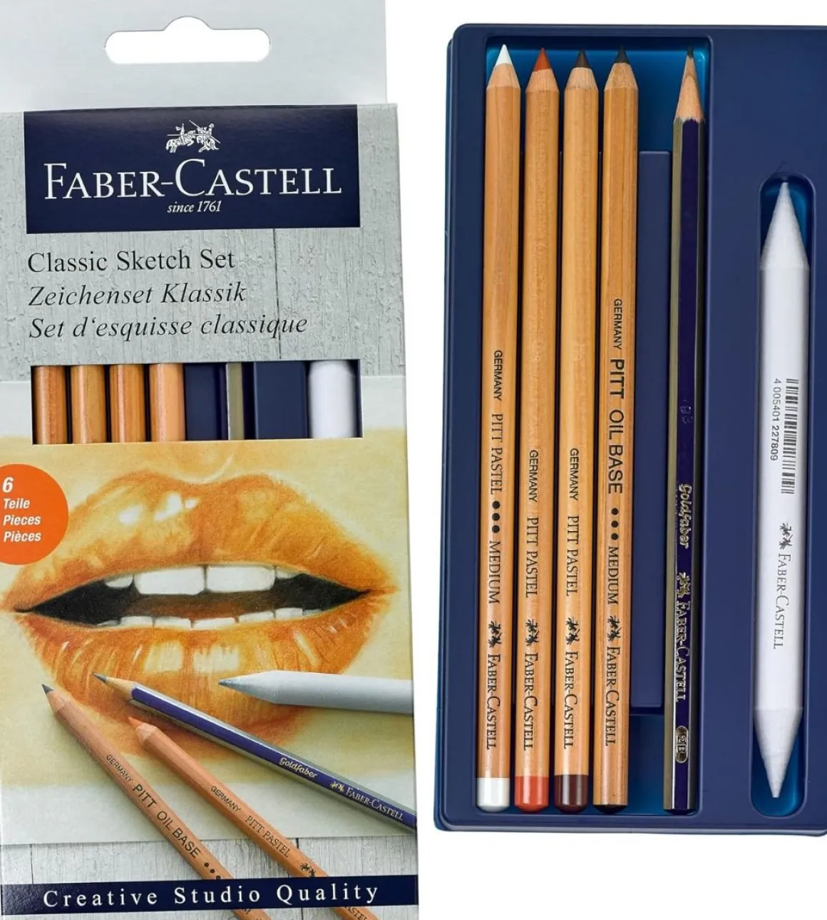 FABER CASTELL - GOLDFABER 6PZ CLASSIC SKETCH SET : vendita online FABER CASTELL - GOLDFABER 6PZ CLASSIC SKETCH SET in offerta