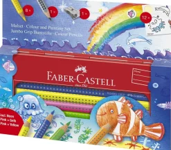 FABER CASTELL - JUMBO GRIP 5PZ MATITE COLORATE : vendita online FABER CASTELL - JUMBO GRIP 5PZ MATITE COLORATE in offerta