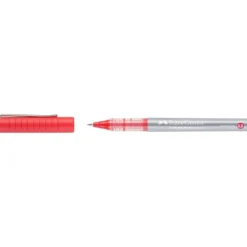FABER CASTELL - PENNA FREE INK ROLLER MICRO ROSSA: vendita online FABER CASTELL - PENNA FREE INK ROLLER MICRO ROSSA in offerta