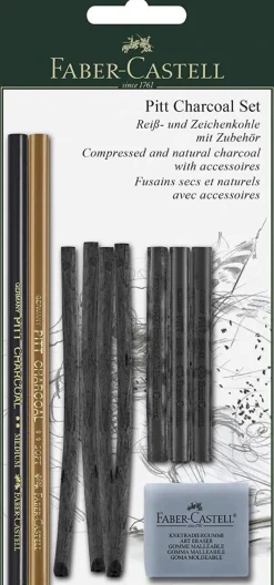 FABER CASTELL - PITT CHARCOAL SET : vendita online FABER CASTELL - PITT CHARCOAL SET in offerta