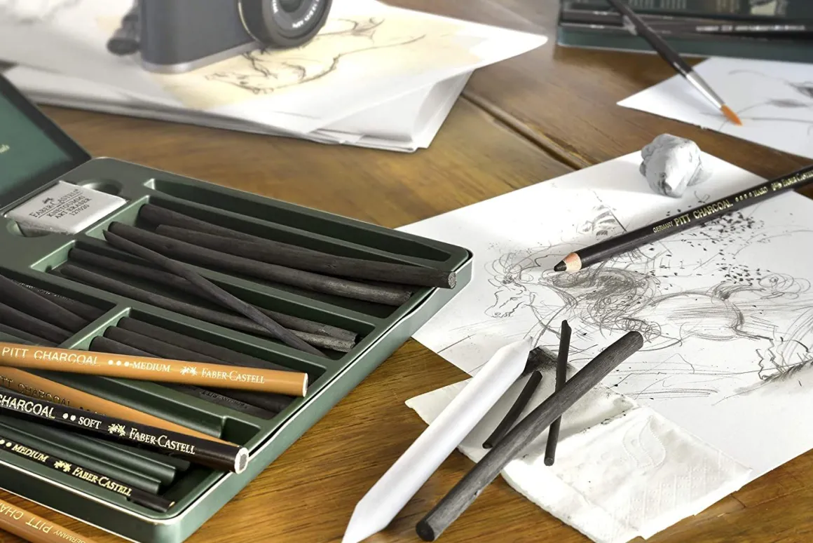 FABER CASTELL - PITT CHARCOAL SET : vendita online FABER CASTELL - PITT CHARCOAL SET in offerta