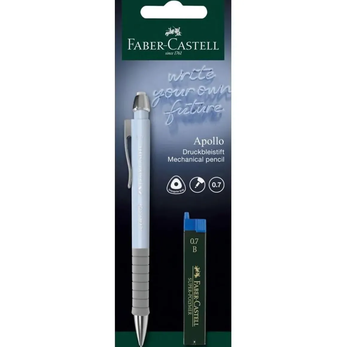 FABER CASTELL - PORTAMINE APOLLO B 0.7MM ASSORTITO CON REFILL: vendita online FABER CASTELL - PORTAMINE APOLLO B 0.7MM ASSORTITO CON REFILL in offerta
