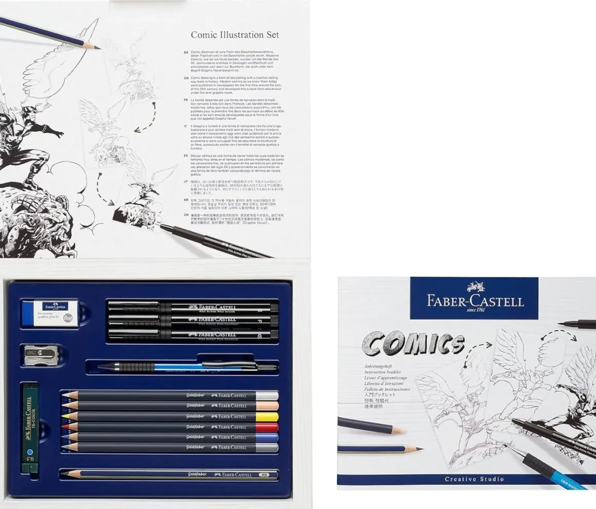 FABER CASTELL - SET COMIC ILLUSTRATION : vendita online FABER CASTELL - SET COMIC ILLUSTRATION in offerta