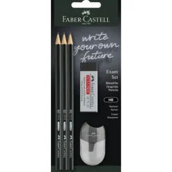 FABER CASTELL - SET ESAME 3 MATITE/1 GOMMA/1 TEMPERAMATITE: vendita online FABER CASTELL - SET ESAME 3 MATITE/1 GOMMA/1 TEMPERAMATITE in offerta