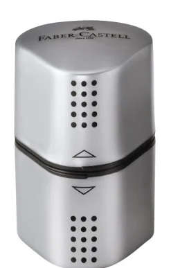 FABER CASTELL - TEMPERAMATITE GRIP 2001 3 FORI 6.5X4CM ARGENTO : vendita online FABER CASTELL - TEMPERAMATITE GRIP 2001 3 FORI 6.5X4CM ARGENTO in offerta