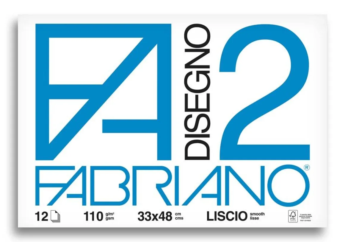 FABRIANO - ALBUM DISEGNO 2 LISCIO 12 FOGLI : vendita online FABRIANO - ALBUM DISEGNO 2 LISCIO 12 FOGLI in offerta