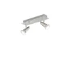 FARETTO 2 LUCI MIAMI NIKEL CROMATO 28X14,5CM - 2XGU10 5W 2700K 400lm: vendita online FARETTO 2 LUCI MIAMI NIKEL CROMATO 28X14,5CM - 2XGU10 5W 2700K 400lm in offerta