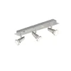 FARETTO 3 LUCI MIAMI NIKEL CROMATO 48X14,5CM - 3XGU10 5W 2700K 400lm: vendita online FARETTO 3 LUCI MIAMI NIKEL CROMATO 48X14,5CM - 3XGU10 5W 2700K 400lm in offerta