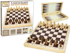 FATTO DI LEGNO - GIOCO 3 IN 1 DAMA/SCACCHI /BACKGAMMON: vendita online FATTO DI LEGNO - GIOCO 3 IN 1 DAMA/SCACCHI /BACKGAMMON in offerta