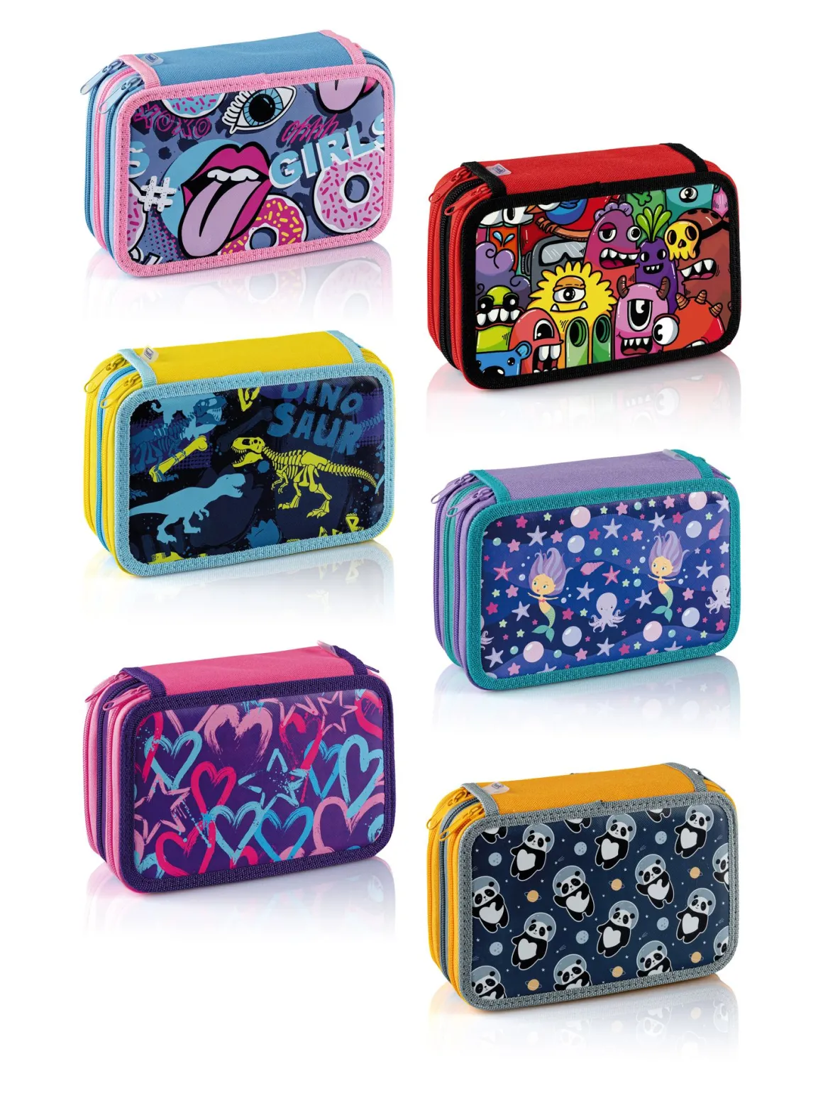 FAVORIT - ASTUCCIO FANTASY A 3 ZIP 20X13X7.5CM ASSORTITO: vendita online FAVORIT - ASTUCCIO FANTASY A 3 ZIP 20X13X7.5CM ASSORTITO in offerta