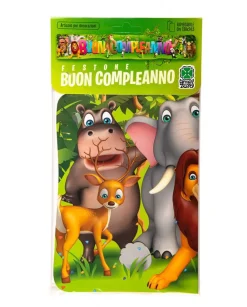 FESTONE BUON COMPLEANNO ANIMALI L. 138CMX24,5CM: vendita online FESTONE BUON COMPLEANNO ANIMALI L. 138CMX24,5CM in offerta