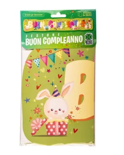 FESTONE BUON COMPLEANNO CONIGLIETTI L.138CMX24,5CM: vendita online FESTONE BUON COMPLEANNO CONIGLIETTI L.138CMX24,5CM in offerta