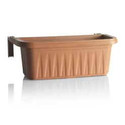 Fioriera regolabile per balconi: modello rondine color terracotta