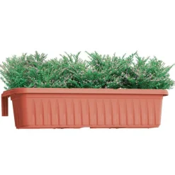 Fioriera regolabile per balconi: modello rondine color terracotta