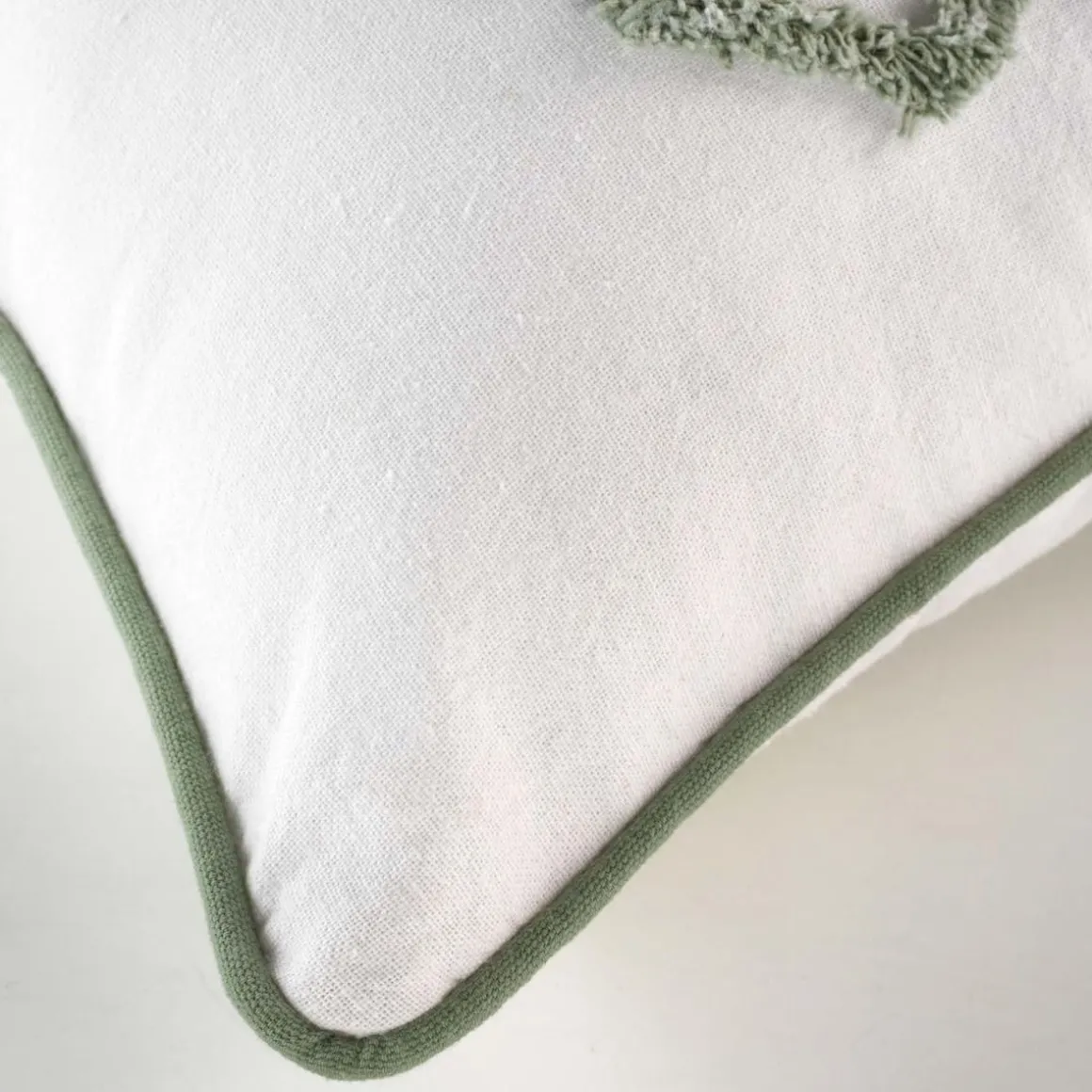 FODERA PER CUSCINO MAHE CM 40X40 BIANCO/VERDE: vendita online FODERA PER CUSCINO MAHE CM 40X40 BIANCO/VERDE in offerta