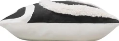 FODERA PER CUSCINO MIRADE NERO CM 40X40 PELO LUNGO BIANCO/NERO: vendita online FODERA PER CUSCINO MIRADE NERO CM 40X40 PELO LUNGO BIANCO/NERO in offerta