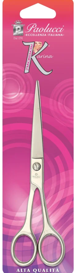 FORBICI PER PARRUCCHIERE LUCIDE IN ACCIAIO INOX - LINEA KARINA: vendita online FORBICI PER PARRUCCHIERE LUCIDE IN ACCIAIO INOX - LINEA KARINA in offerta