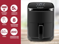 FRIGGITRICE AD ARIA CALDA DIGITALE 1400W 5LT