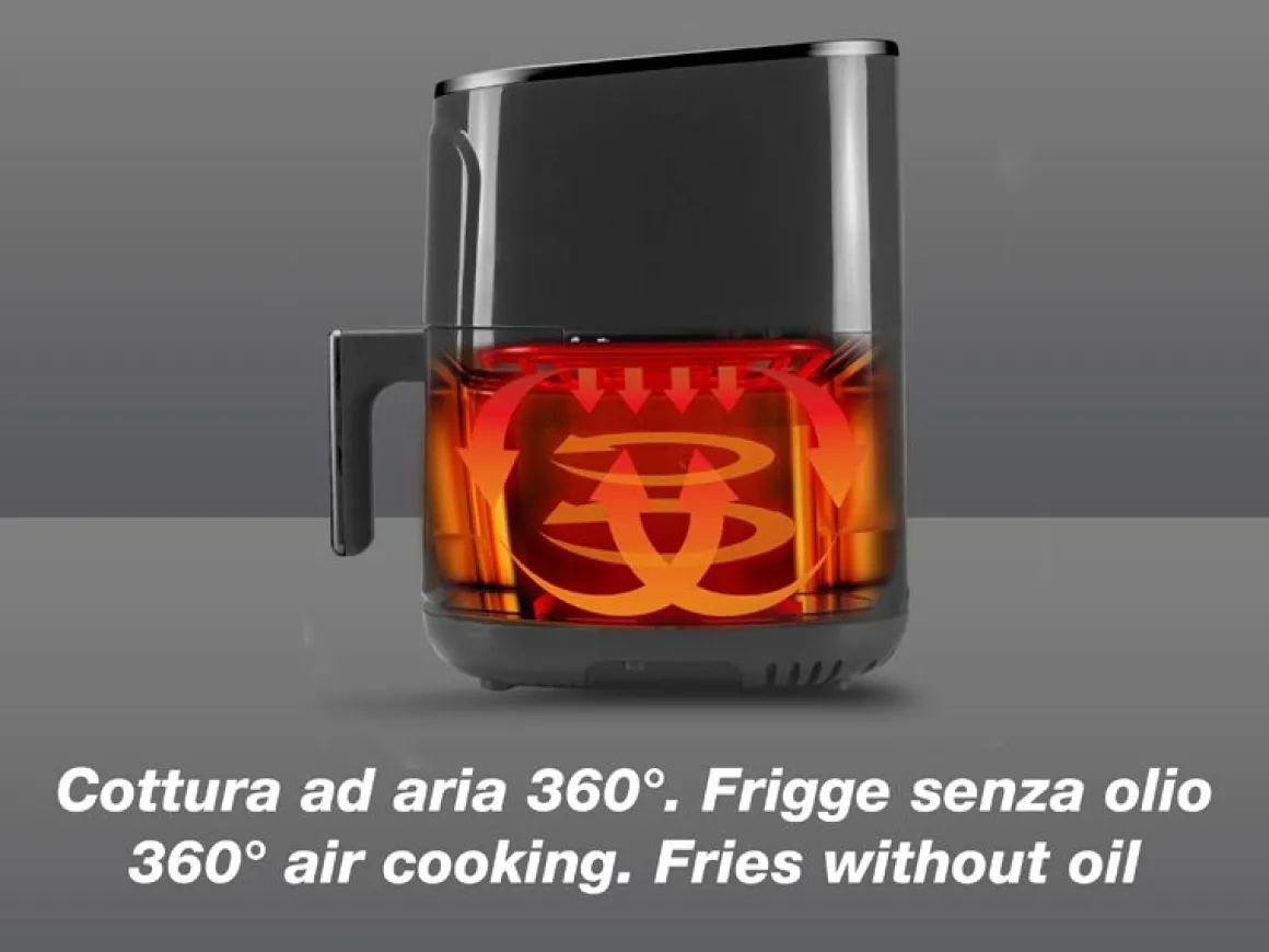 FRIGGITRICE AD ARIA CALDA DIGITALE 1400W 5LT