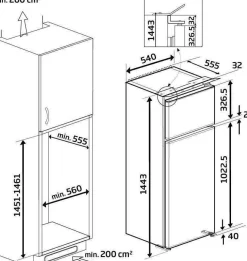 FRIGO 220 LT BEKO BDSA250K2S