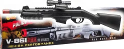 FUCILE A POMPA AIR SOFT V-861 CALIBRO 6MM CON TORCIA: vendita online FUCILE A POMPA AIR SOFT V-861 CALIBRO 6MM CON TORCIA in offerta