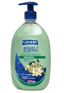GENERA SAPONE LIQUIDO 1000ML MUSCHIO BIANCO: vendita online GENERA SAPONE LIQUIDO 1000ML MUSCHIO BIANCO in offerta