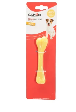 GIOCO CANE OSSO NYLON AROMAT. VANIGLIA 19CM: vendita online GIOCO CANE OSSO NYLON AROMAT. VANIGLIA 19CM in offerta