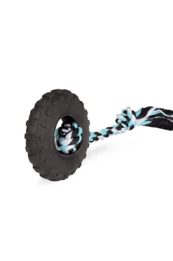 GIOCO CANE PNEUMATICO IN FOAM TPR CON CORDA IN COTONE 10CM: vendita online GIOCO CANE PNEUMATICO IN FOAM TPR CON CORDA IN COTONE 10CM in offerta