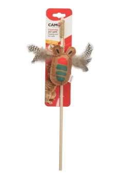 GIOCO GATTO CANNETTA IN POLIESTERE E LEGNO CON CAMPANELLINO 40CM: vendita online GIOCO GATTO CANNETTA IN POLIESTERE E LEGNO CON CAMPANELLINO 40CM in offerta