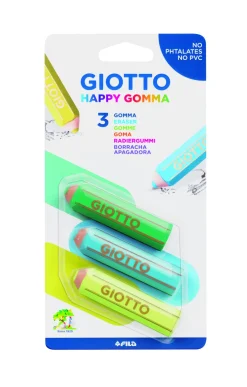 GIOTTO - CONFEZIONE 3 HAPPY GOMMA ASSORTITE: vendita online GIOTTO - CONFEZIONE 3 HAPPY GOMMA ASSORTITE in offerta