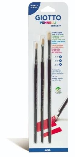 GIOTTO - SET 3 PENNELLI SERIE 577 (N. 0,2,4) : vendita online GIOTTO - SET 3 PENNELLI SERIE 577 (N. 0,2,4) in offerta
