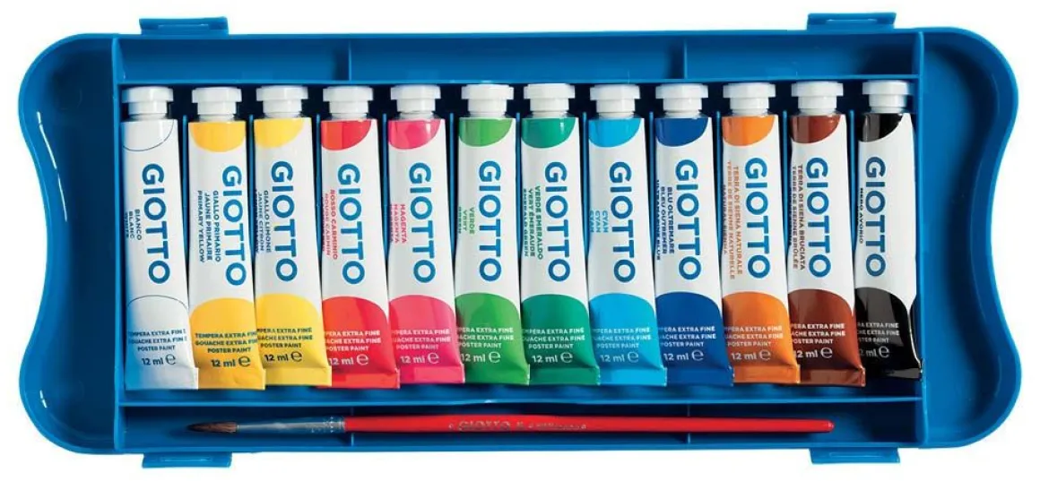 GIOTTO - SET 12 TEMPERE IN TUBETTO DA 12ML: vendita online GIOTTO - SET 12 TEMPERE IN TUBETTO DA 12ML in offerta