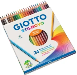 GIOTTO - STILNOVO ASTUCCIO 24 MATITE COLORATE: vendita online GIOTTO - STILNOVO ASTUCCIO 24 MATITE COLORATE in offerta