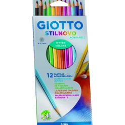 GIOTTO - STILNOVO ASTUCCIO 12 PASTELLI ACQUARELL : vendita online GIOTTO - STILNOVO ASTUCCIO 12 PASTELLI ACQUARELL in offerta