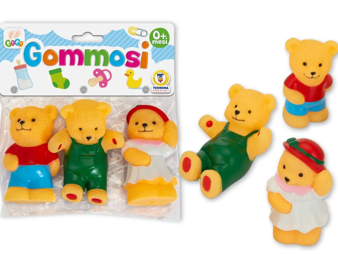 GOGO - SET 3 GOMMOSI ORSETTI : vendita online GOGO - SET 3 GOMMOSI ORSETTI in offerta