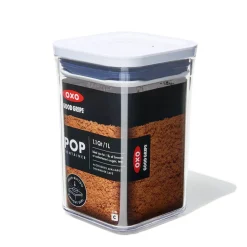 GOOD GRIPS - CONTENITORE POP PICCOLO QUADRATO BASSO 10.8X10.8X15.9CM 1LT