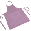 GREMBIULE PETTORINA CHOU TINTA UNITA ROSA ANTICO 100% COTONE: vendita online GREMBIULE PETTORINA CHOU TINTA UNITA ROSA ANTICO 100% COTONE in offerta