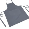 GREMBIULE PETTORINA CHOU TINTA UNITA GRIGIO 100% COTONE: vendita online GREMBIULE PETTORINA CHOU TINTA UNITA GRIGIO 100% COTONE in offerta