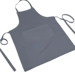 GREMBIULE PETTORINA CHOU TINTA UNITA GRIGIO 100% COTONE: vendita online GREMBIULE PETTORINA CHOU TINTA UNITA GRIGIO 100% COTONE in offerta