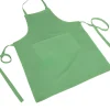 GREMBIULE PETTORINA CHOU TINTA UNITA VERDE 100% COTONE: vendita online GREMBIULE PETTORINA CHOU TINTA UNITA VERDE 100% COTONE in offerta