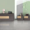 GRUPPO LETTO OSLO PIOMBO OPACO E ROVERE NODATO