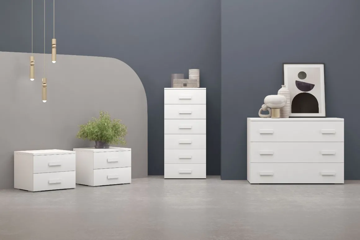GRUPPO LETTO PRIME BIANCO FRASSINO