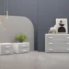 GRUPPO LETTO PRIME BIANCO FRASSINATO E CEMENTO