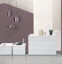GRUPPO LETTO PRIVILEGIO BIANCO LACCATO