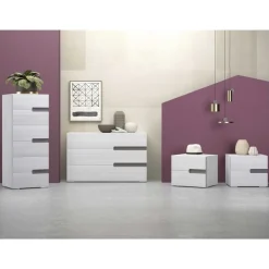 GRUPPO LETTO RIVER ROVERE NORDICO E FANGO