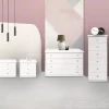 GRUPPO LETTO SARA FRASSINO BIANCO CON DECORAZIONE GLITTER