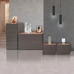 GRUPPO LETTO TRAY BRONZO E MERCURE