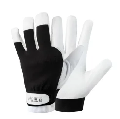 GUANTI IN PELLE DI SUINO E DORSO IN MAGLIA DI COTONE, CHIUSURA A STRAPPO, TAGLIA 11: vendita online GUANTI IN PELLE DI SUINO E DORSO IN MAGLIA DI COTONE, CHIUSURA A STRAPPO, TAGLIA 11 in offerta